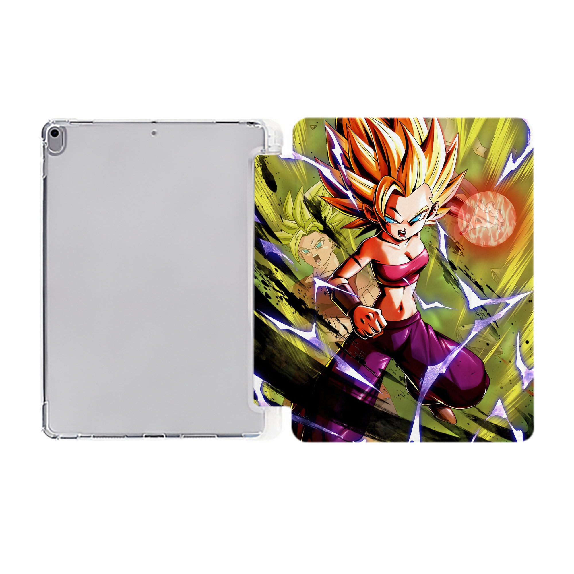 （画像用） ドラゴンボール DRAGON BALL IPad ケース ペン収納付き 三つ折りスタンド PUレザー×シリコン 対応機種9.5/10.5/10.9インチ